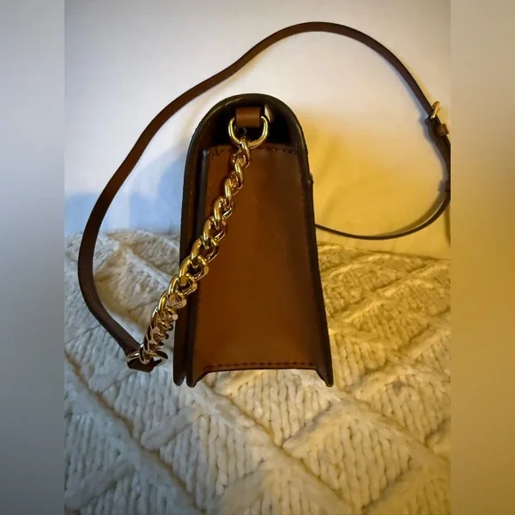 Michael Kors Jet Set Medium Signature Logo Crossbody, Brown - Picture 3 of 8